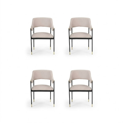Stilvoll Stuhl Esszimmerstuhl 4x Stühle Weiße Küchenstuhl Lehnstuhl Luxus