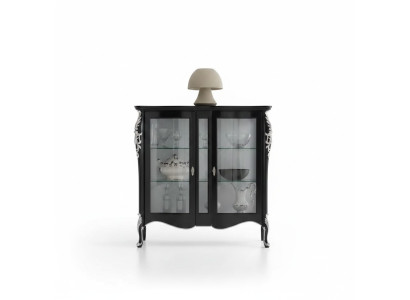 Schränke Holz Vitrinen Glas Schrank Vitrine Wohnzimmer Möbel Anrichte