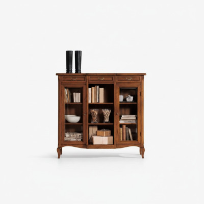 Designer Luxus Holz Vitrine Schrank Design Anrichte Italienische Möbel