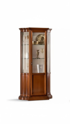Vitrine Glas Schrank Vitrine Wohnzimmer Holz Anrichte Italienische Möbel