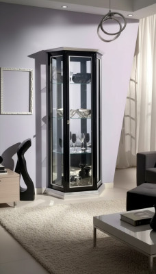 Klassische Vitrine Schrank Vitrinenschrank Vitrinen Anrichten Glas Neu