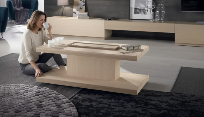 Klassischer Luxus Designer Couchtisch Wohnzimmer Tisch Beistell Holz