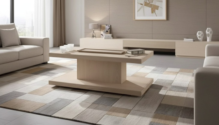Klassischer Luxus Designer Couchtisch Wohnzimmer Tisch Beistell Holz