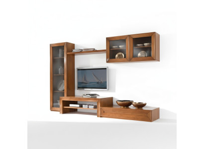 Wohnwand Schrankwand Wohnzimmer Schrank Vitrine Sideboard Wohnwände