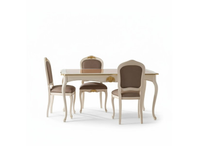 Esstisch Esszimmer Tisch 5tlg 4x Stühle Set Essgruppe Klassischer Neu