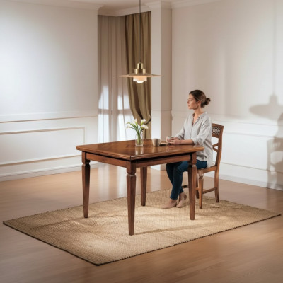 Esszimmer Möbel Tische Quadratisch Holz Braun Esstische Massivholz Neu