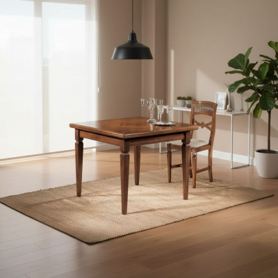 Esszimmer Möbel Tische Quadratisch Holz Braun Esstische Massivholz Neu