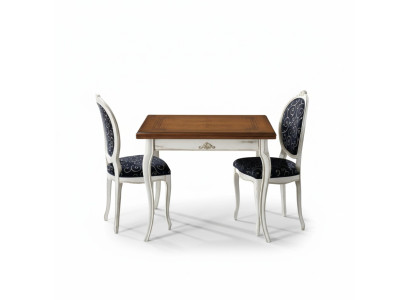 Esstisch 4x Stühle Esszimmer Set Essgruppe Tisch Garnitur Weiß Neu