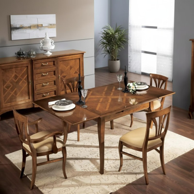 Esstisch Gruppe 4x Stühle Essgarnitur Stuhl Set Tisch 5tlg. Set Neu