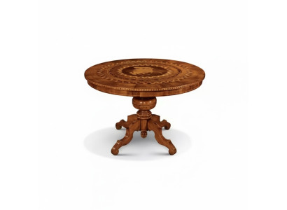 Esstisch Esszimmer Braun Rund Klassische Tisch Design Holz Luxus Möbel