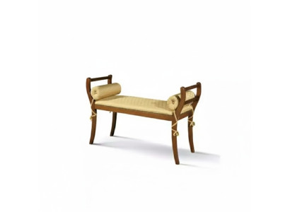 Klassischer Bank Hocker Sitzbank Neu Sitzmöbel Polster Textil Stoff