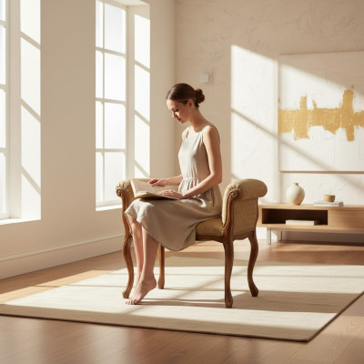 Bank Einrichtung Beige Sitzbank Designer Sitzmöbel Polsterbank Bänke