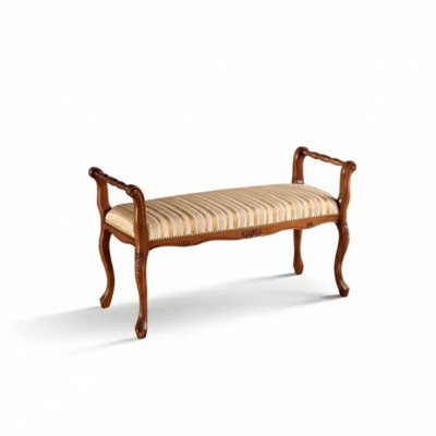 Sitzbank Wohnzimmer Klassische Bank Polsterbank Möbel Textil 101x40x57