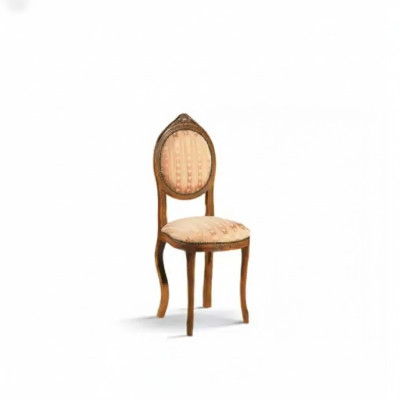 Stuhl ohne Armlehne Esszimmerstuhl Holz Stoff Esszimmer Design Sessel