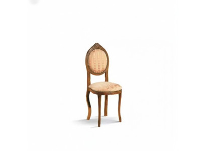 Stuhl ohne Armlehne Esszimmerstuhl Holz Stoff Esszimmer Design Sessel