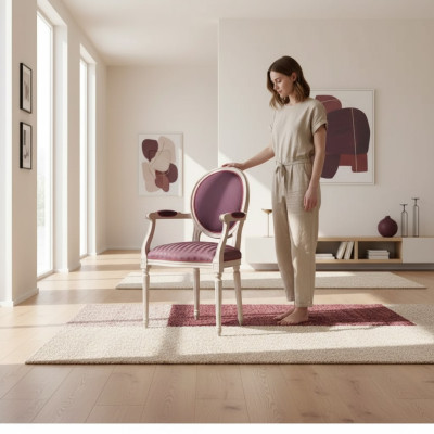 Stuhl 1 Sitzer Holz Luxus Mit Armlehnen Esszimmer Italienische Design