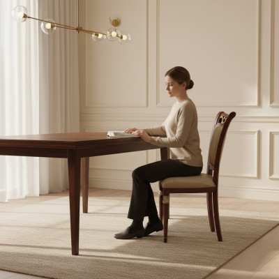Stuhl Holz Italienische Möbel Esszimmer Stühle Luxus Design Echtholz