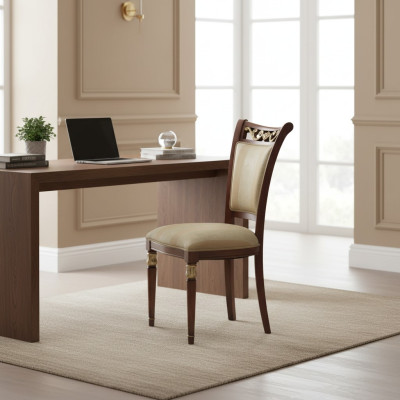 Stuhl Holz Italienische Möbel Esszimmer Stühle Luxus Design Echtholz