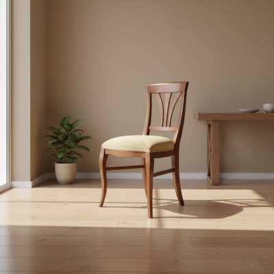 Stuhl Braun Esszimmer Stil Klassischer Stühle Polster Design Luxus Neu