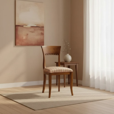 Esszimmer Möbel Stühle Luxus Design Polster Stuhl Sitzmöbel Holzstuhl