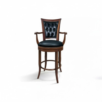 Barhocker Stuhl Sessel Kunstleder Klassisch Möbel Chesterfield Polster