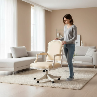 Sessel Kunstleder Polster Drehbar Computer Möbel Büro Stuhl Chefsessel