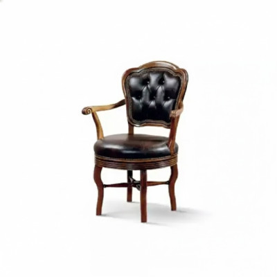 Büro Sessel Luxus Stuhl Bürostuhl Kunstleder Designer Sessel Holz Möbel