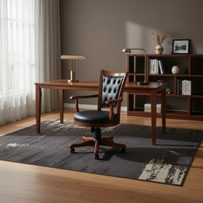 Schwarz Sessel Stuhl Design Polsterstuhl Stühle Bürostuhl Klassisch Neu