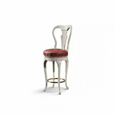 Klassische Weiß Stuhl Designer Barhocker Holzstuhl Luxus Möbel Hocker