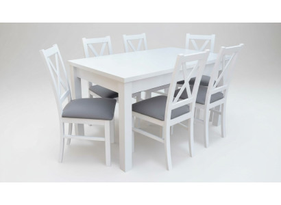 Modernes Esszimmer Möbel luxuriösen Esstisch + 6x Stühle Tisch Neu