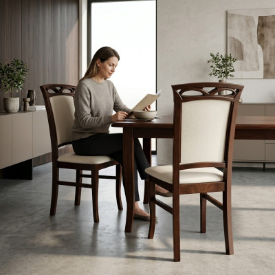 Esszimmerstuhl Luxus Klassische Stühle Holz Design Holzstuhl Neu Möbel