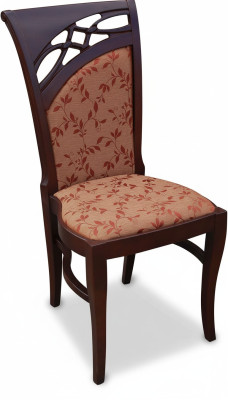 Stuhl Designer Lehnstuhl Polster Stühle Gastro Esszimmer Stoff Möbel Neu
