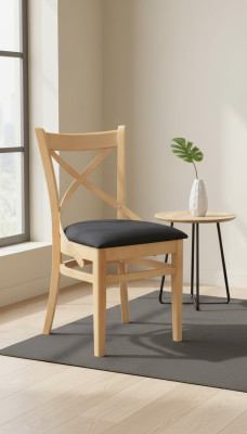 Esszimmerstuhl Stuhl Sessel Sitzer Esszimmer Holz Klassisch Luxus Braun