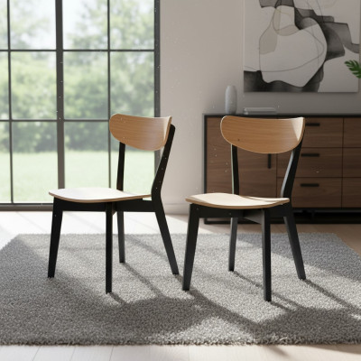 Stuhl Braun Luxus Esszimmer Holz Modern Möbel Design Elegantes Neu