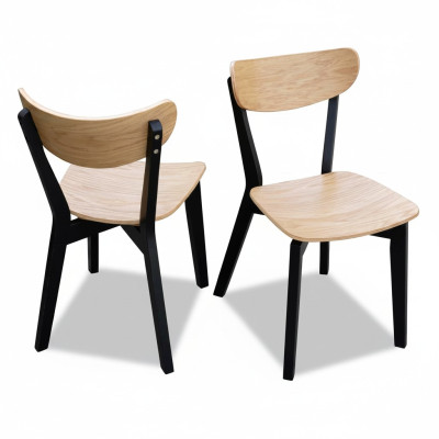 Stuhl Braun Luxus Esszimmer Holz Modern Möbel Design Elegantes Neu