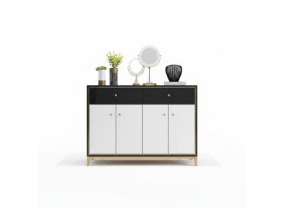 Kommode Schrank Sideboard Weiß Modern Kommoden Esszimmer Holz Luxus Neu