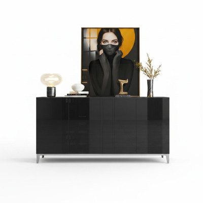 Sideboard Luxus Schrank Regal Holz Anrichte Wohnzimmer Modern Designer
