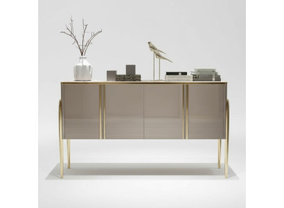 Designer Kommode Anrichte Schrank Regal Holz Luxus Kommoden Sideboard