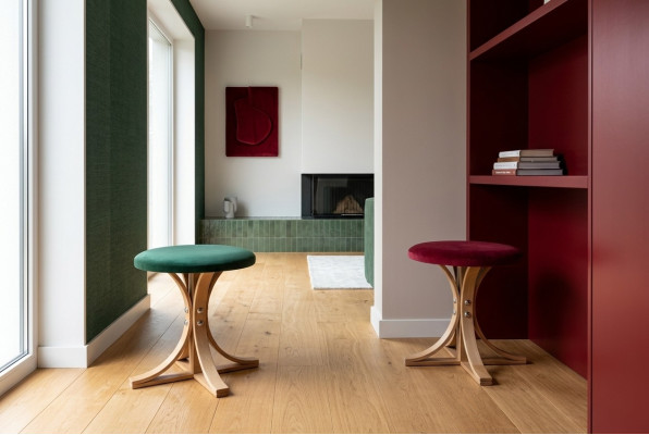 Designer 2x Hocker Komplett Einrichtung Modern Wohnzimmer Luxus Möbel
