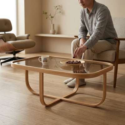 Wohnzimmer Couchtisch Moderner Luxus Möbel Glastisch Beistell Tisch