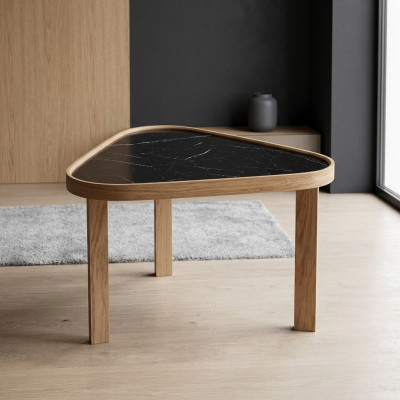 Kaffee Tisch Wohnzimmer Couchtisch Beistelltisch Braun Holz Einrichtung