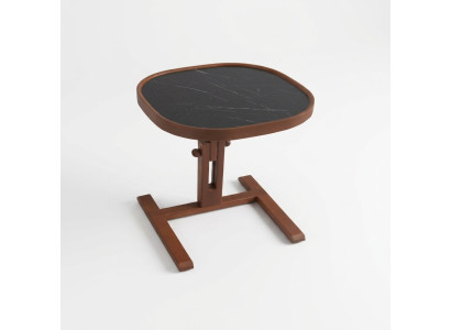 Designer Braun Beistelltisch Holz Wohnzimmer Couchtisch Kaffeetisch Neu