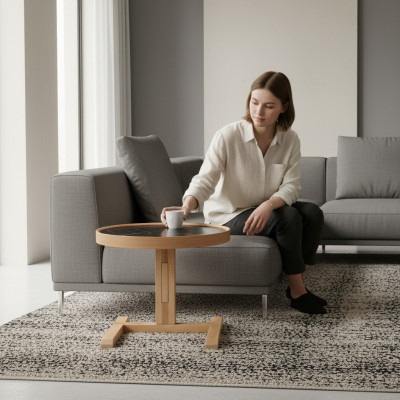 Couchtisch Rund Wohnzimmer Beistelltisch Designer Einrichtung Neu Möbel