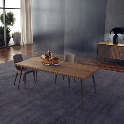 Luxus Set 3tlg Tisch Holz Esstisch Esszimmer Komplett 4x Stühle Möbel