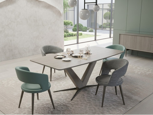 Komplett Esstisch Set Stühle Esszimmer Einrichtung Design Modern Möbel