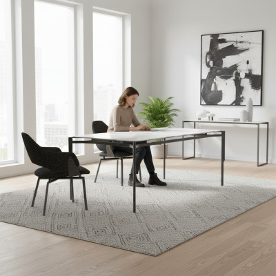 Modern Esszimmer Möbel Esstisch 4x Stühle Luxus Einrichtung Tisch Neu