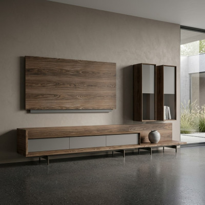 Wohnzimmermöbel TV-Ständer Komplett Wandschrank TV Rahmen Designer Einrichtung