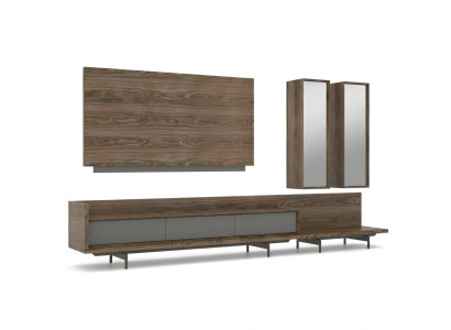 Wohnzimmermöbel TV-Ständer Komplett Wandschrank TV Rahmen Designer Einrichtung