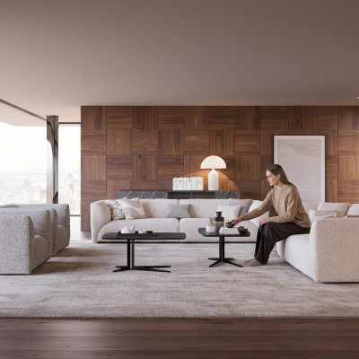Sofagarnitur Polstermöbel 2x Dreisitzer Sofa Luxus 2Sessel Sofa 3+3+1+1