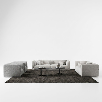 Sofagarnitur Polstermöbel 2x Dreisitzer Sofa Luxus 2Sessel Sofa 3+3+1+1